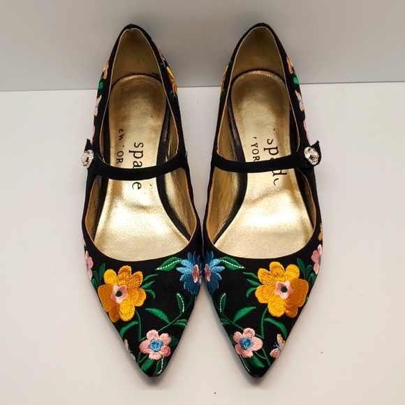 kate spade Shoes - Kate Spade Maya Floral Garden Flats Mary Janes Embroidered Size 7 Women's